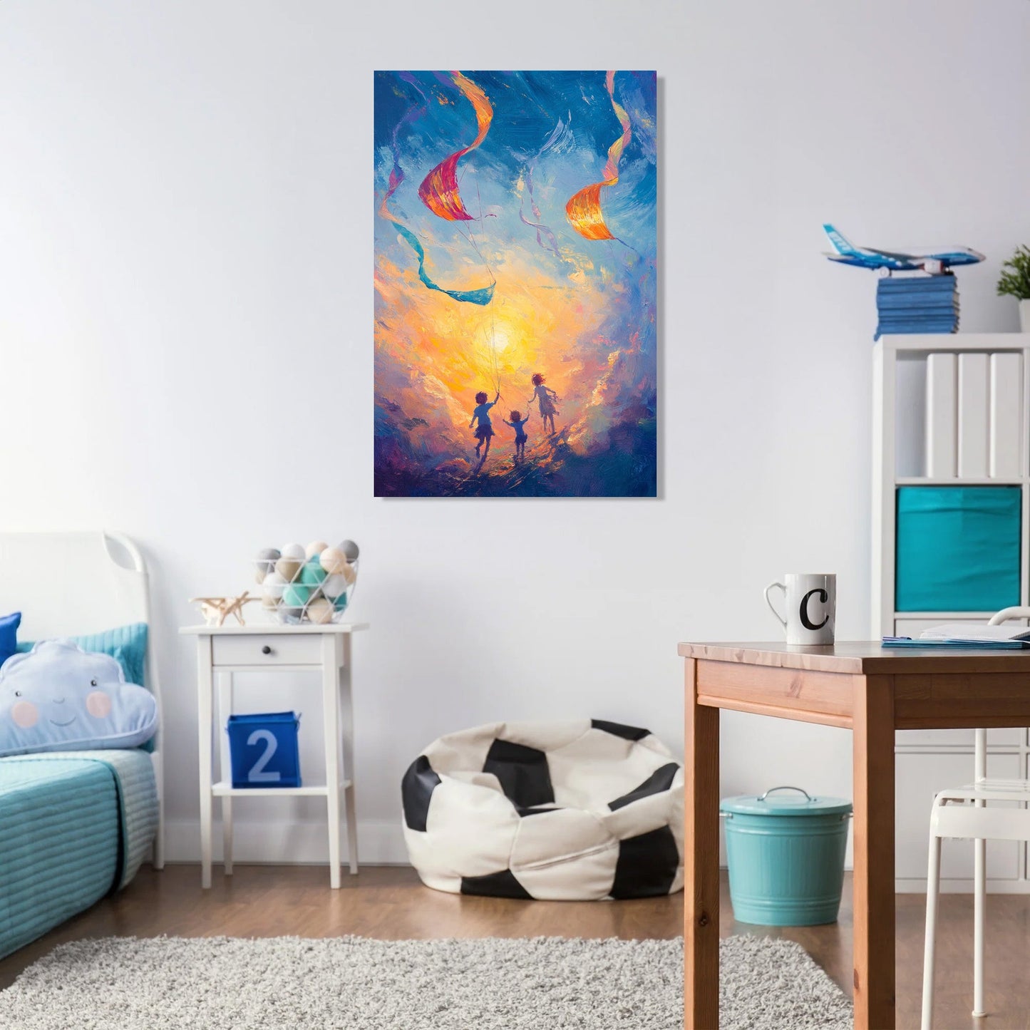 Rainbow Kite Canvas