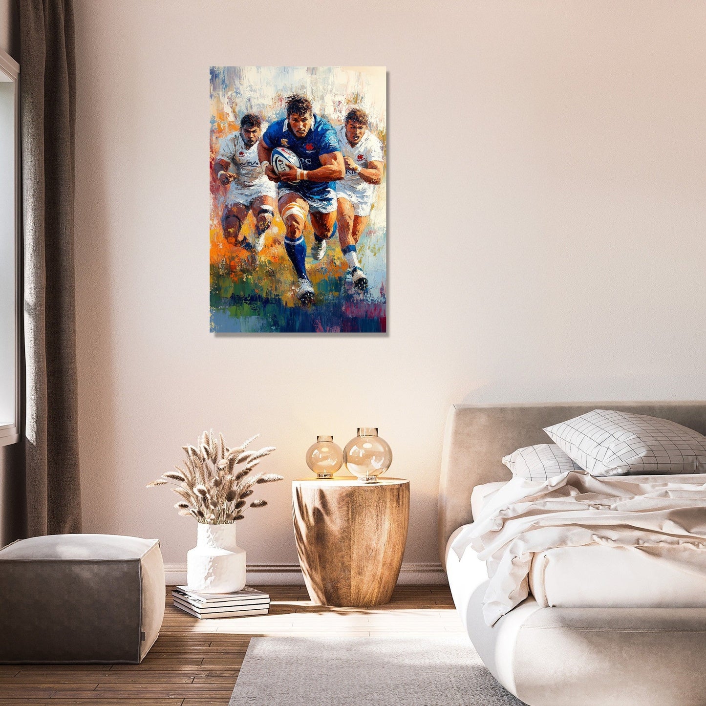 Rugby Charge Canvas