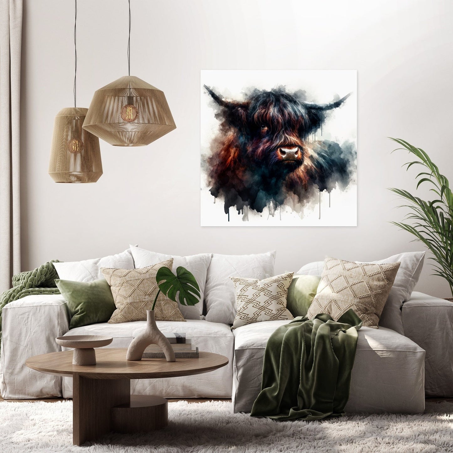 Highland Cow Soul Canvas
