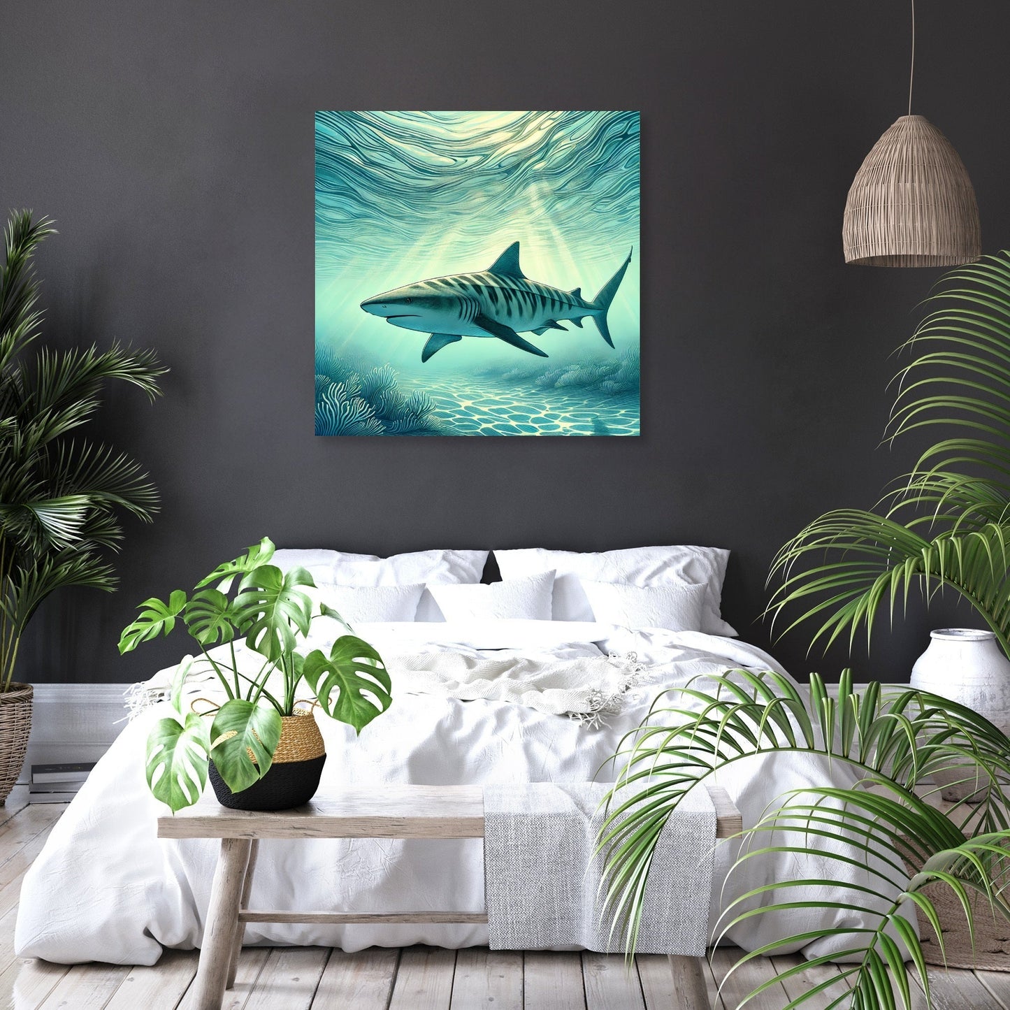 Zebra Shark Serenity Canvas