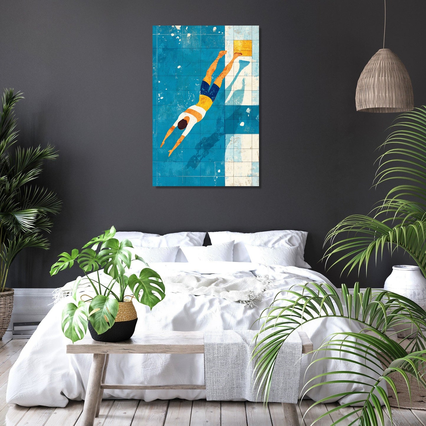Diver's Descent Canvas