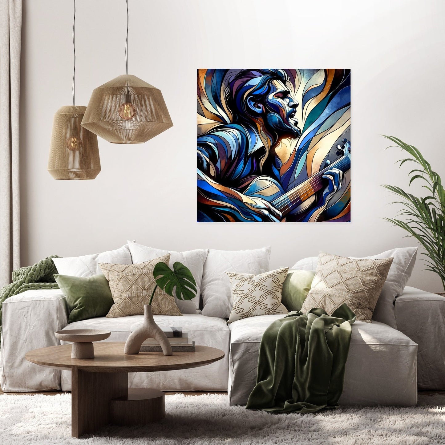 Passionate Guitarist Canvas