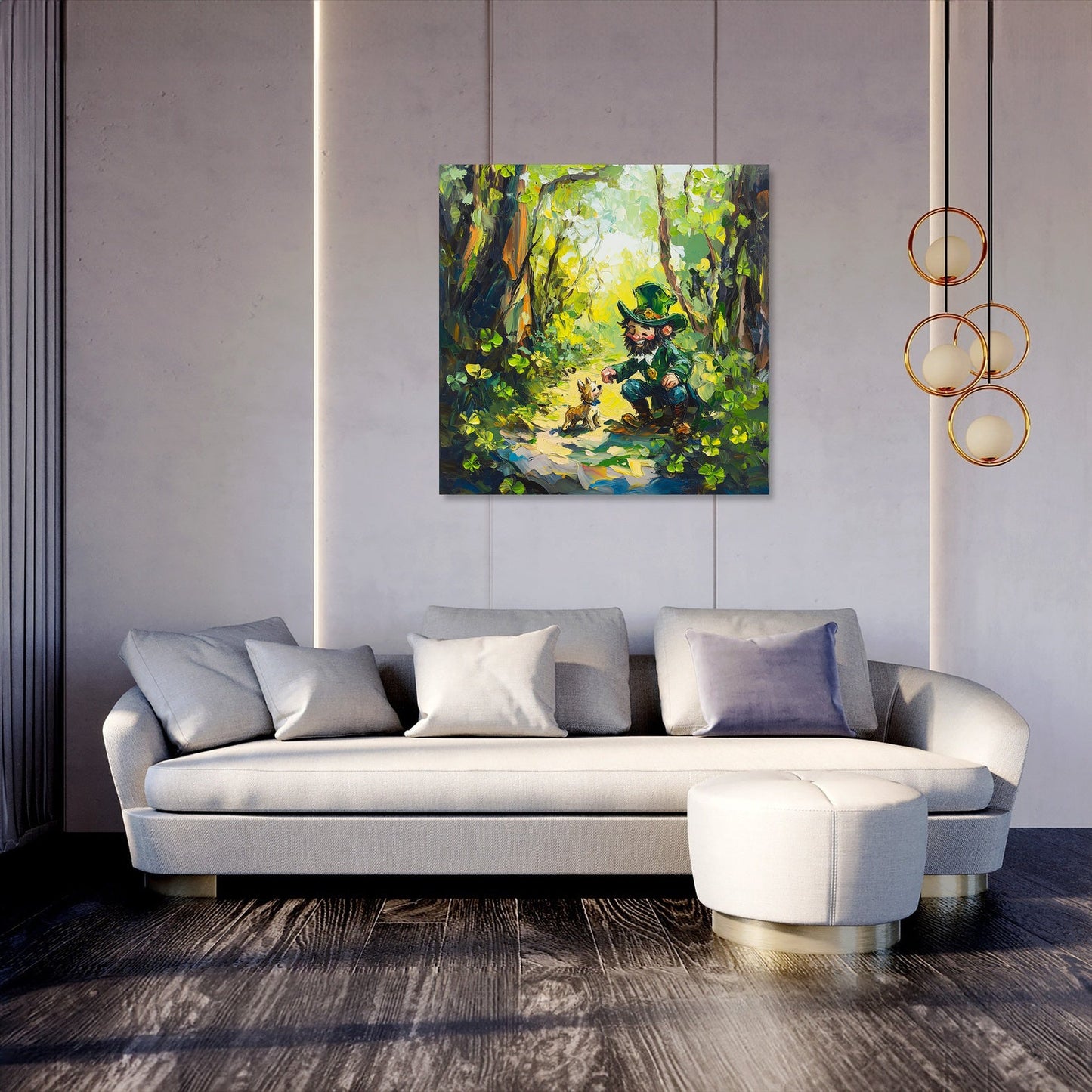 Leprechaun's Woodland Canvas