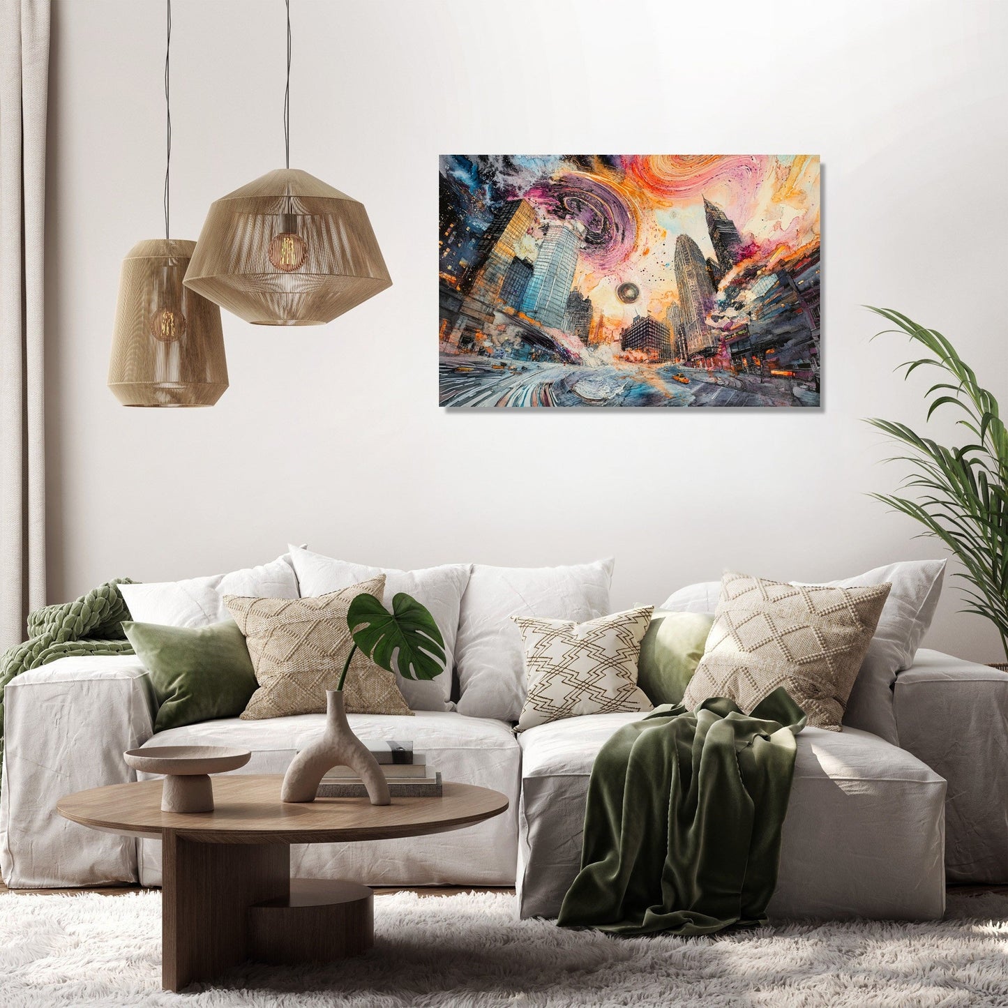 Neon Harmony Canvas
