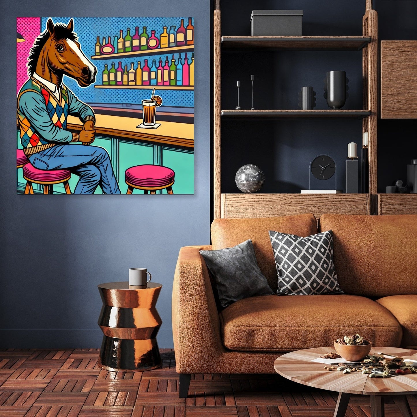 Retro Horse Bar Canvas