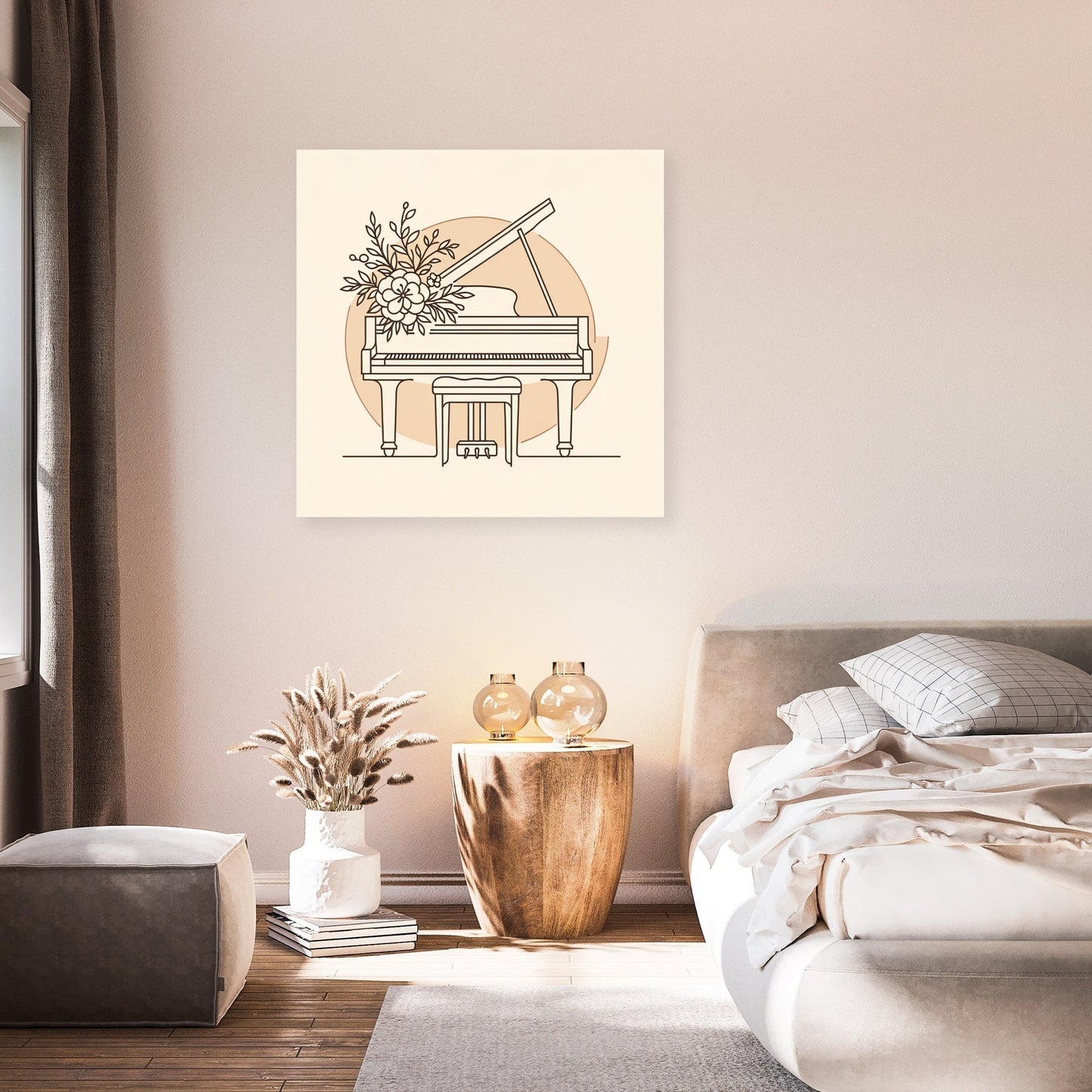 Musical Harmony in Pastel Canvas