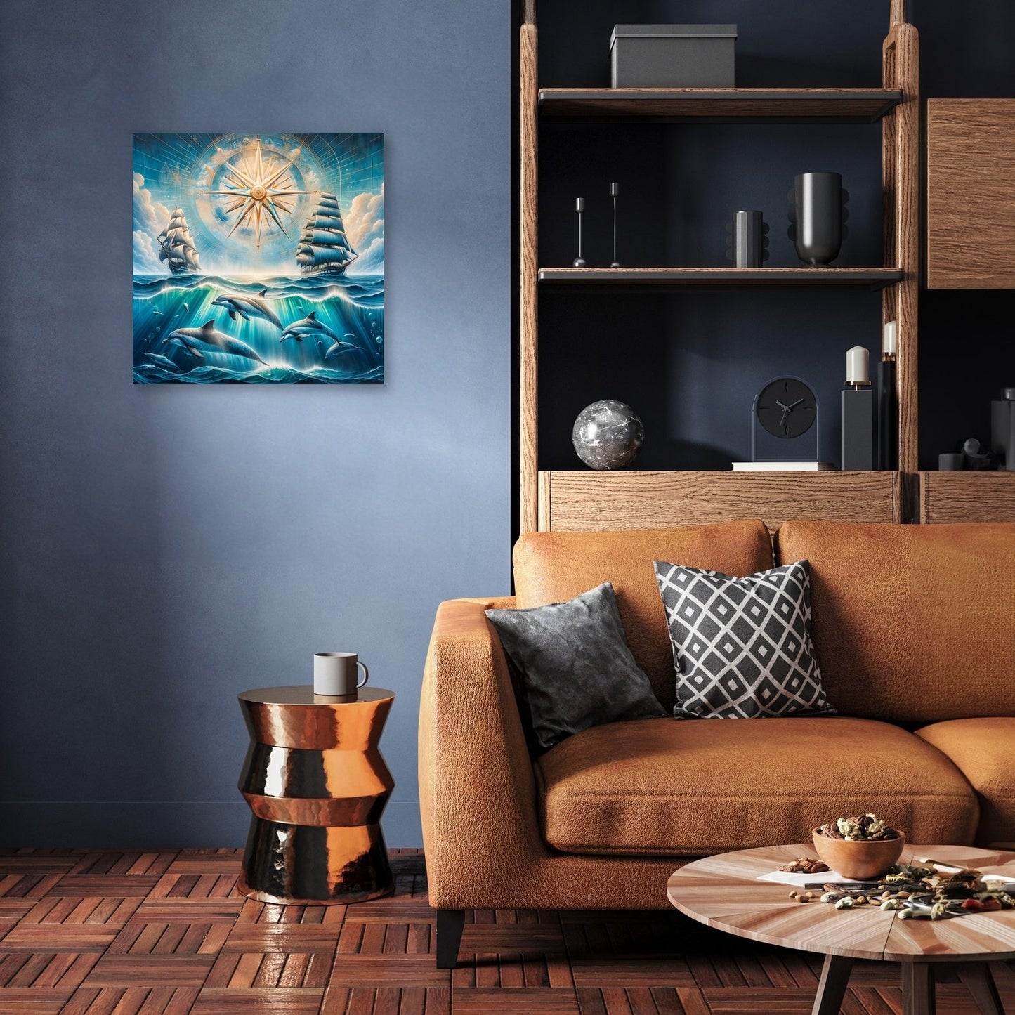 Dolphin Seascape Canvas