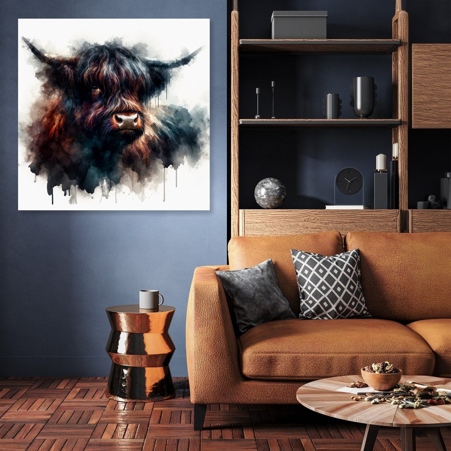 Highland Cow Soul Canvas