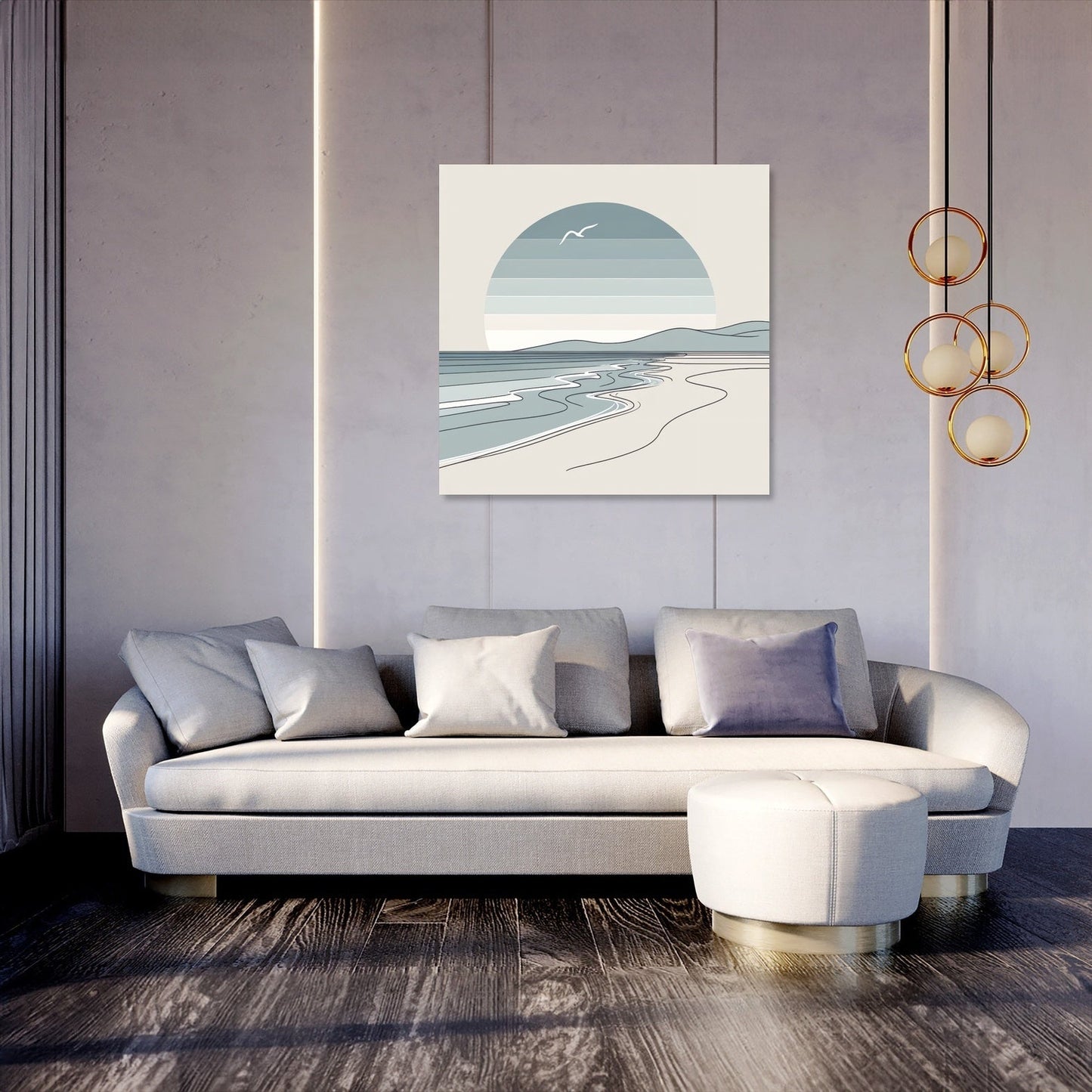Quiet Beach Day Canvas