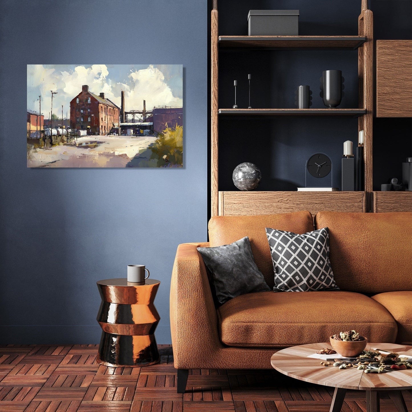 Industrial Heritage Sunlit Canvas