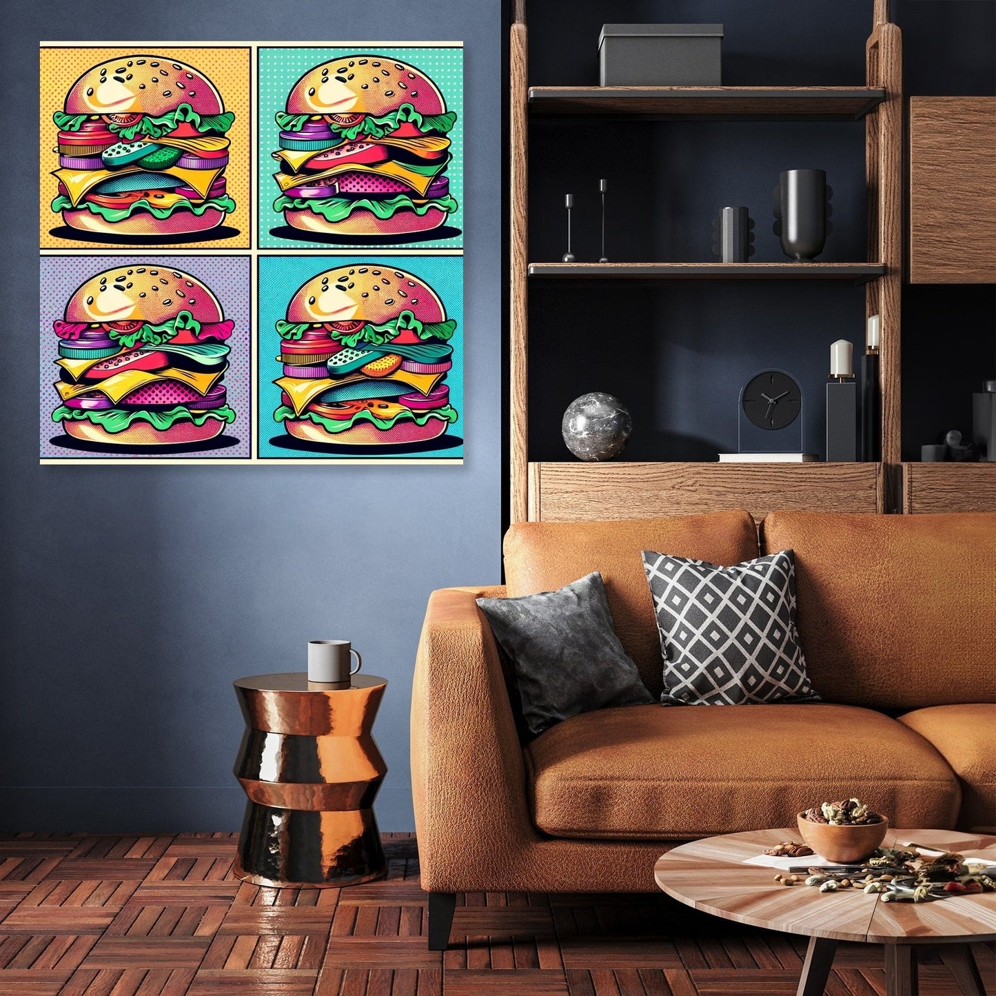 Burger Pop Canvas