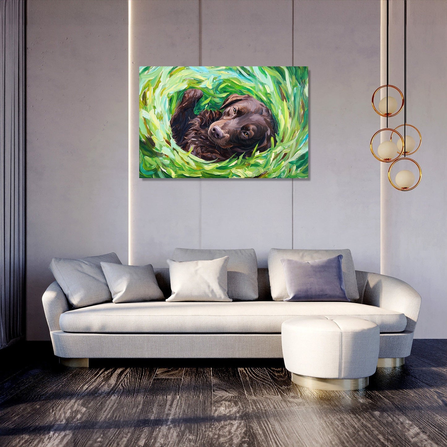 Labrador in Joyful Canvas