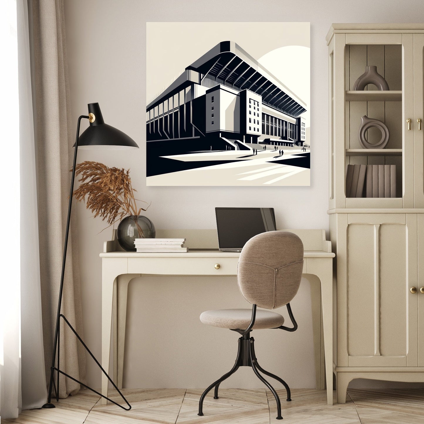 Modernist Anfield Stadium Liverpool Canvas