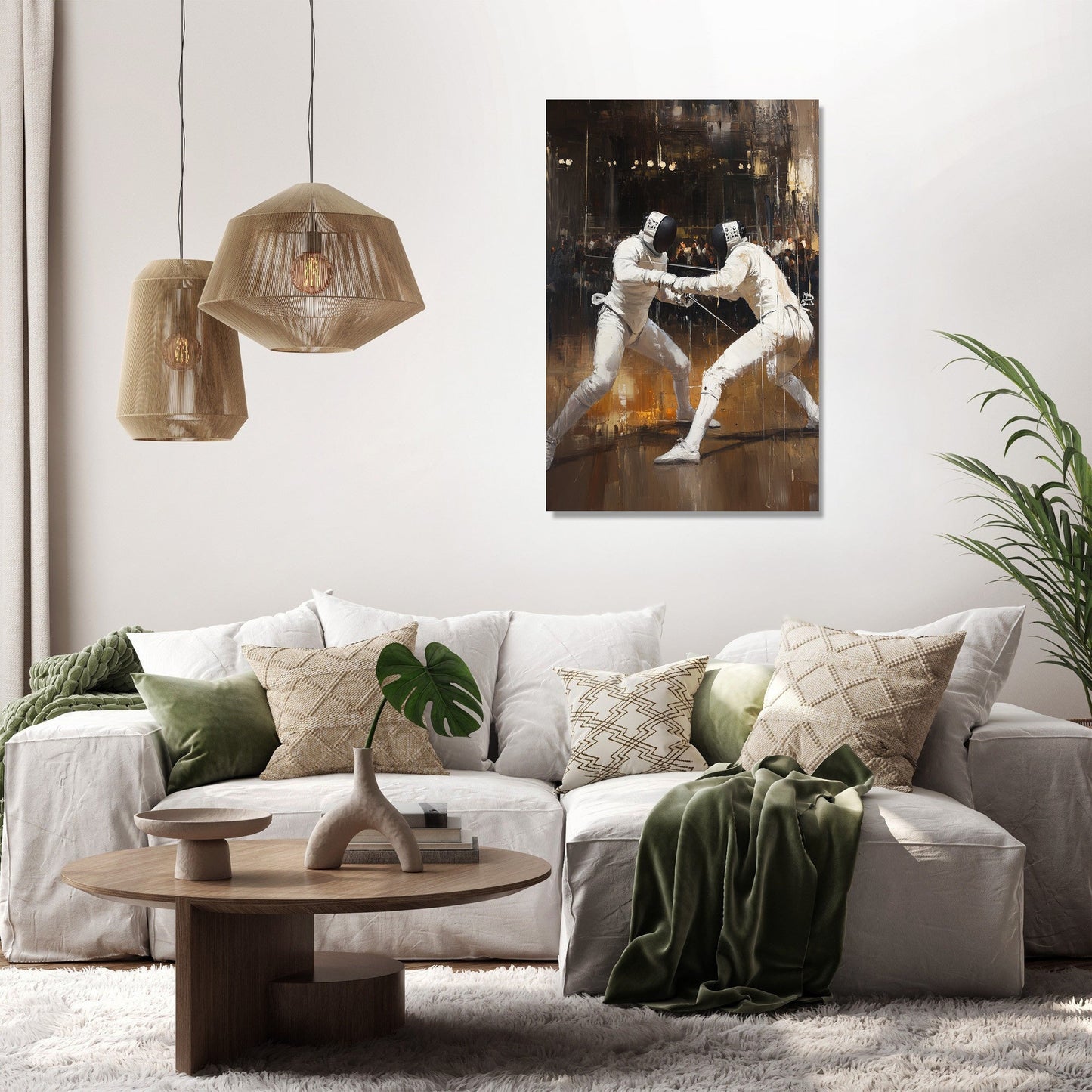 Fencing Duel Canvas