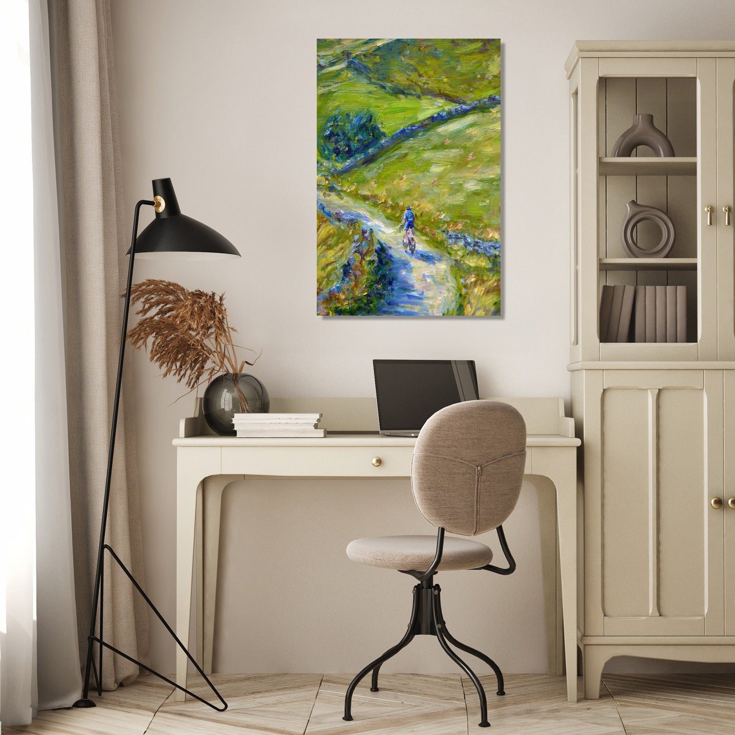 Cyclist's Journey Canvas