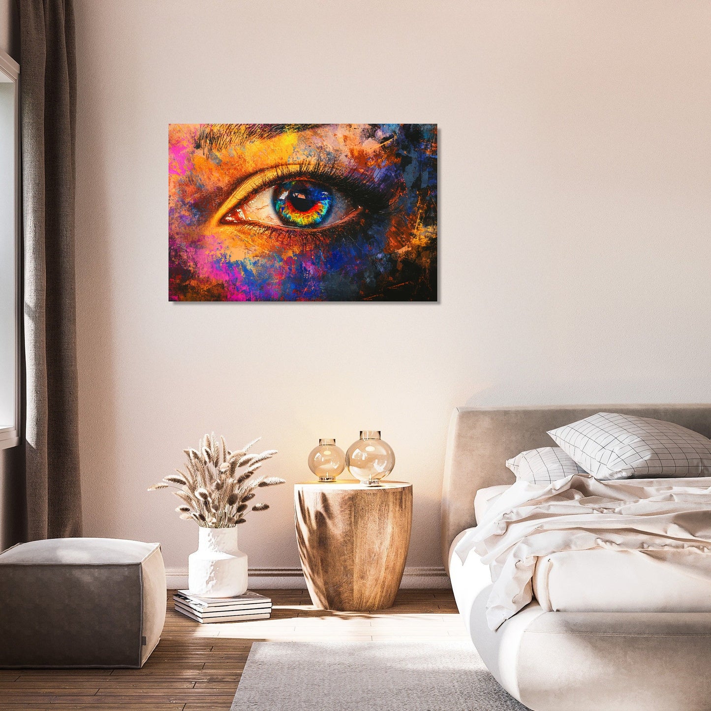 Glitched Eye Canvas
