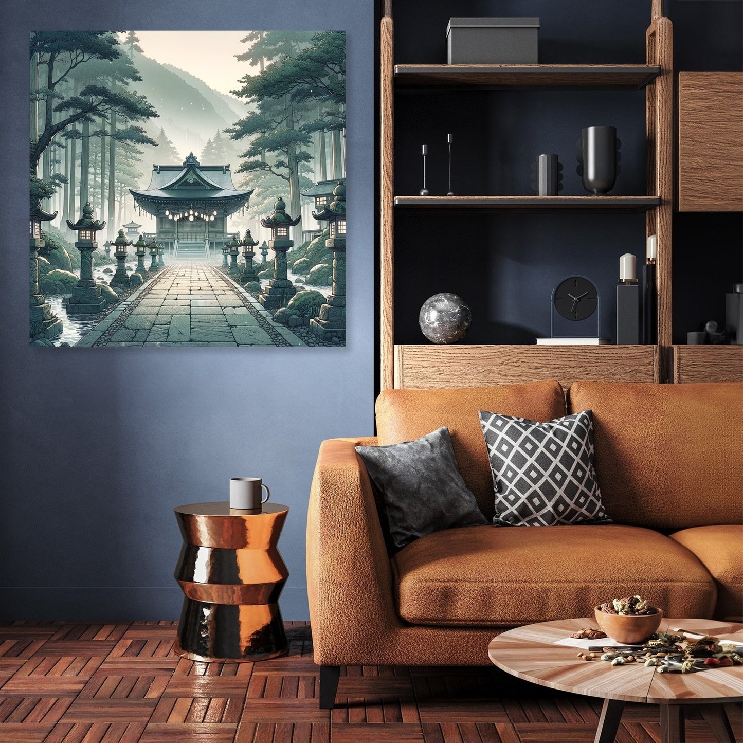 Misty Shrine Canvas