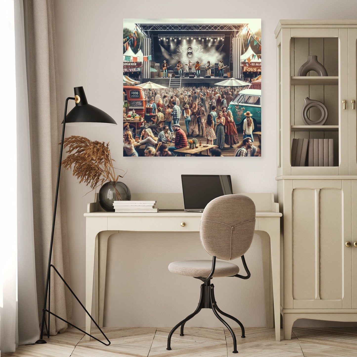 Outdoor Rock Festival Canvas
