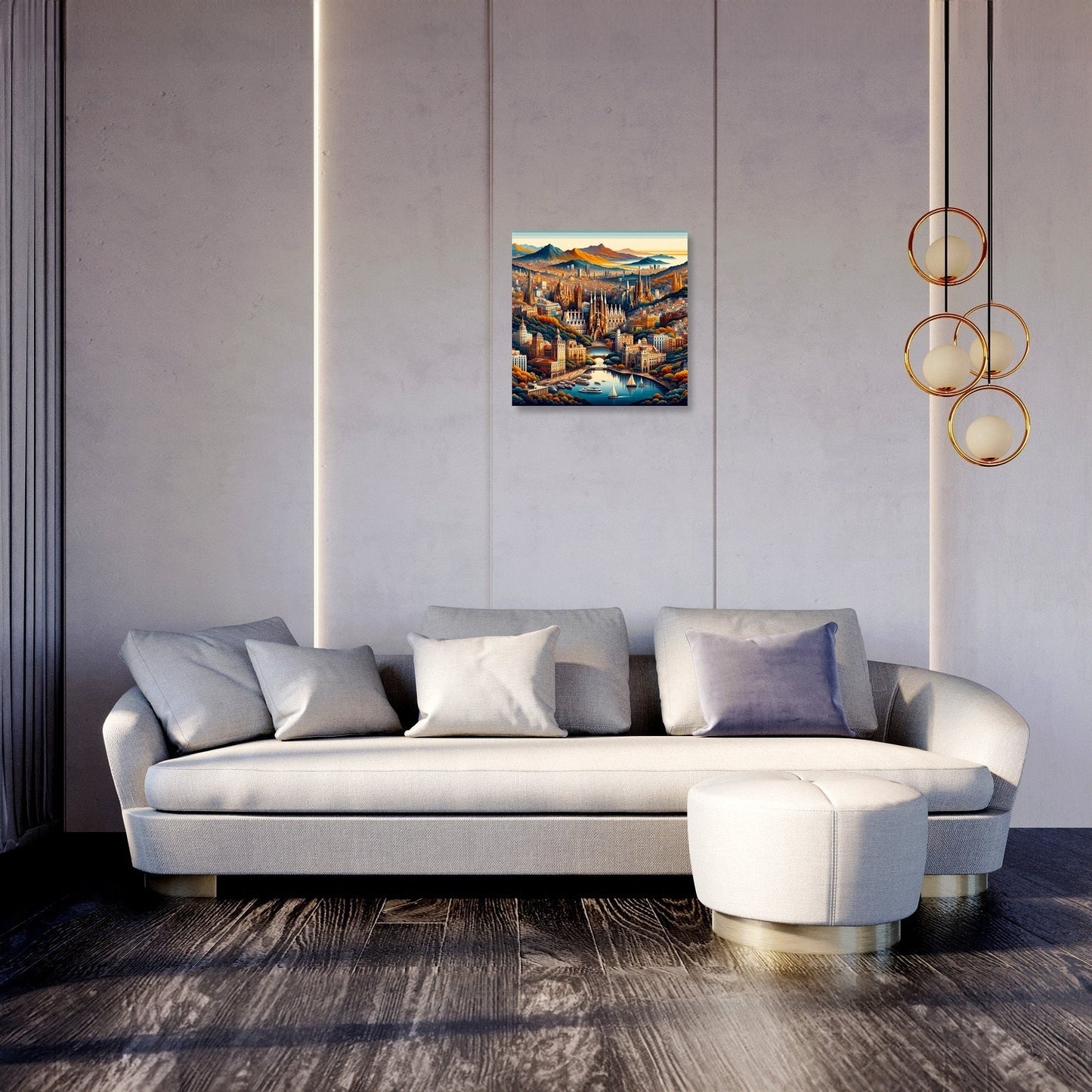 Dreaming in Barcelona Canvas