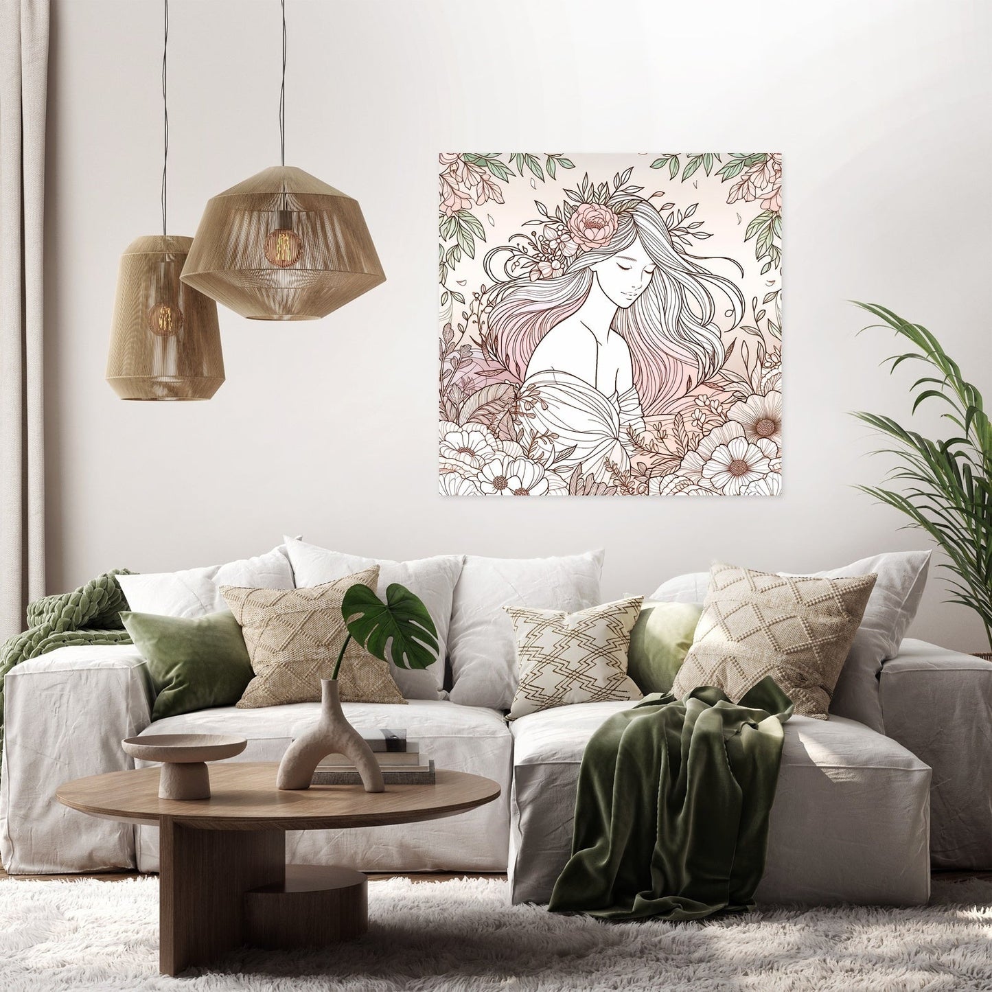 Floral Serenity Canvas