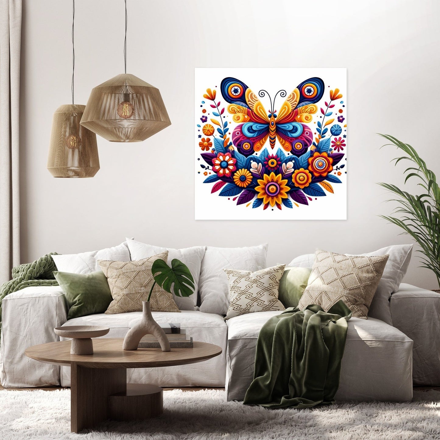 Butterfly Garden Canvas