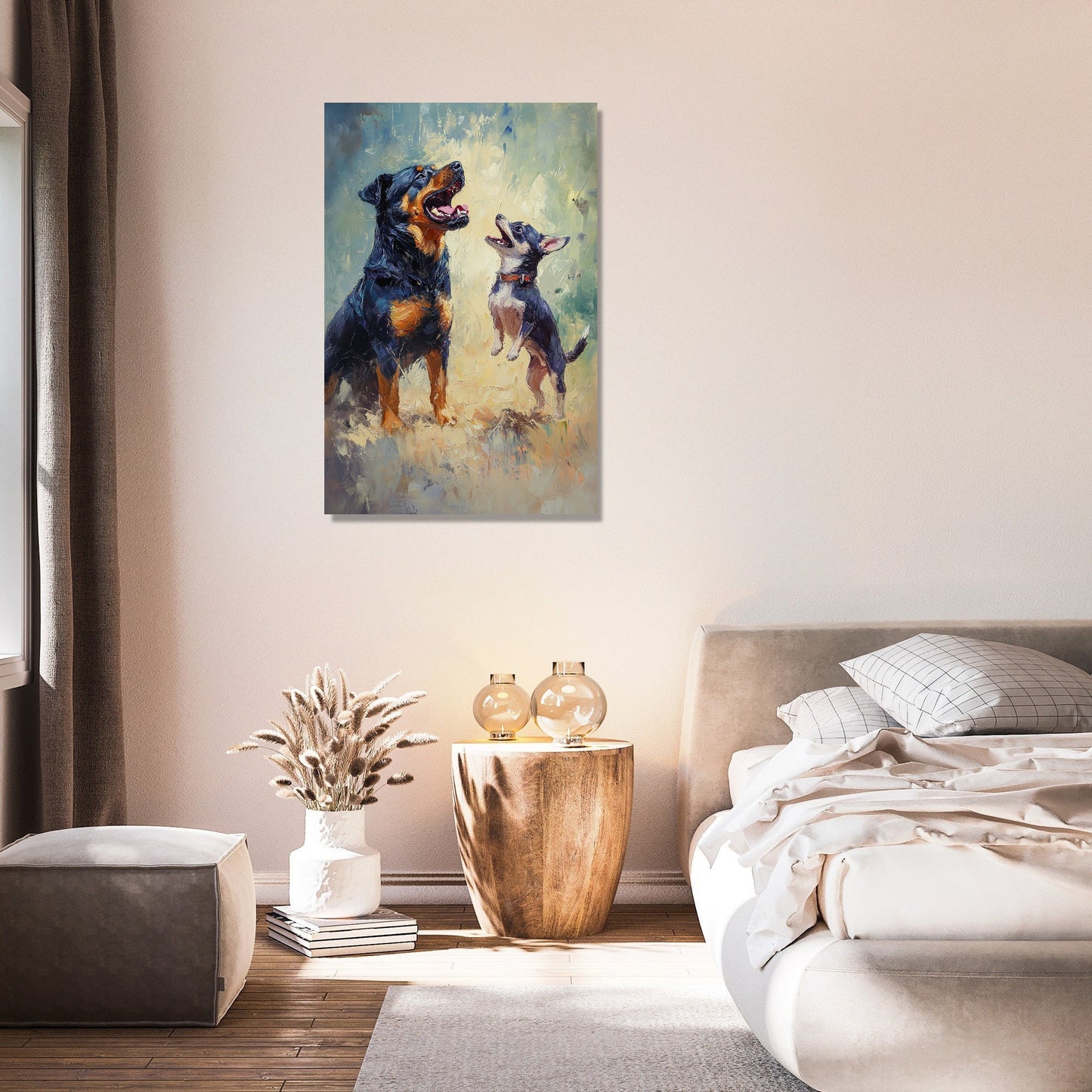 Barking Duo Canvas