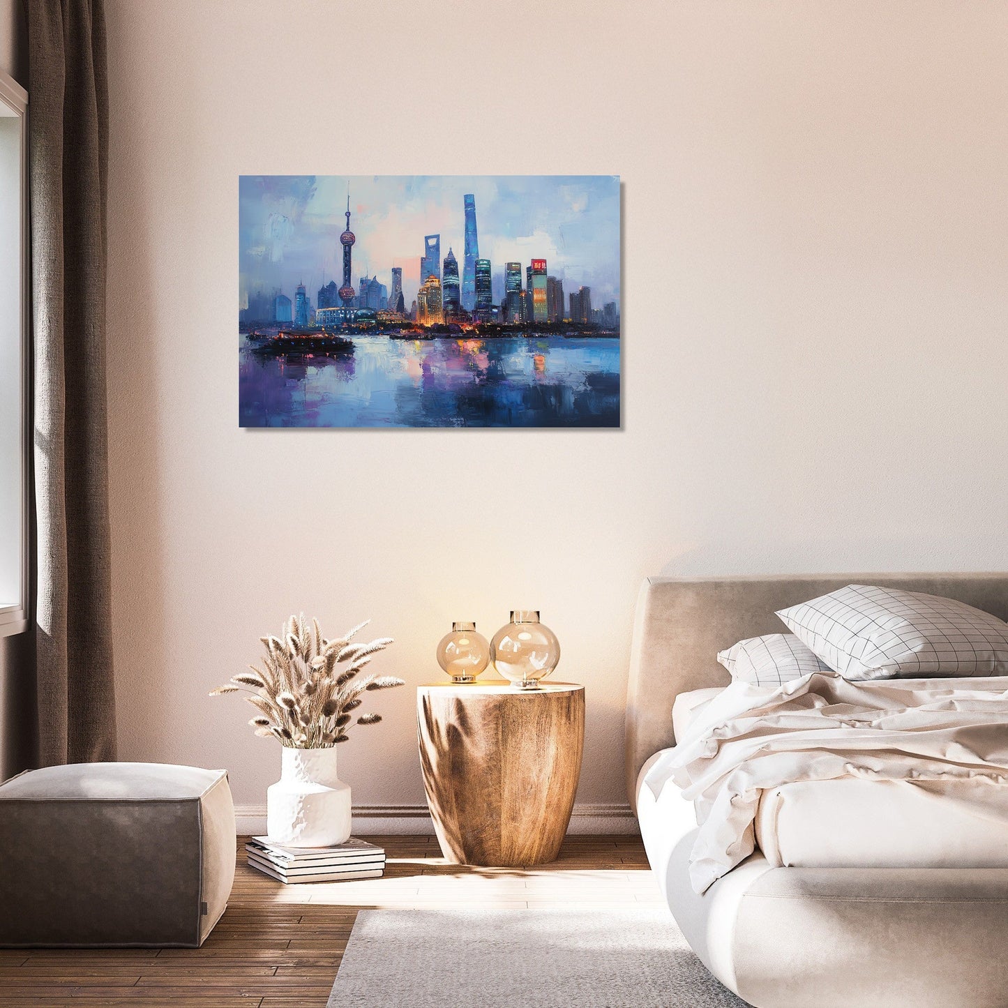 Shanghai Skyline Harmony Canvas