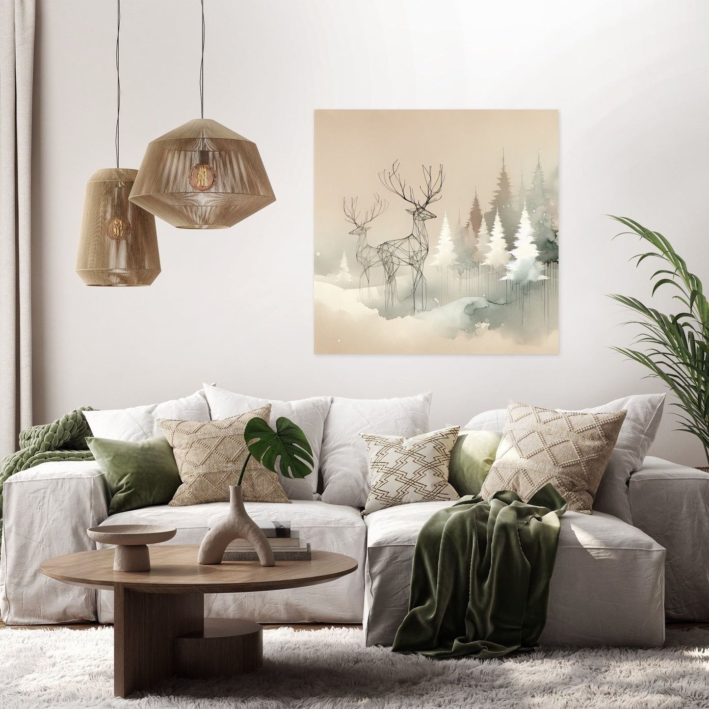Melancholic Winter Reverie Canvas