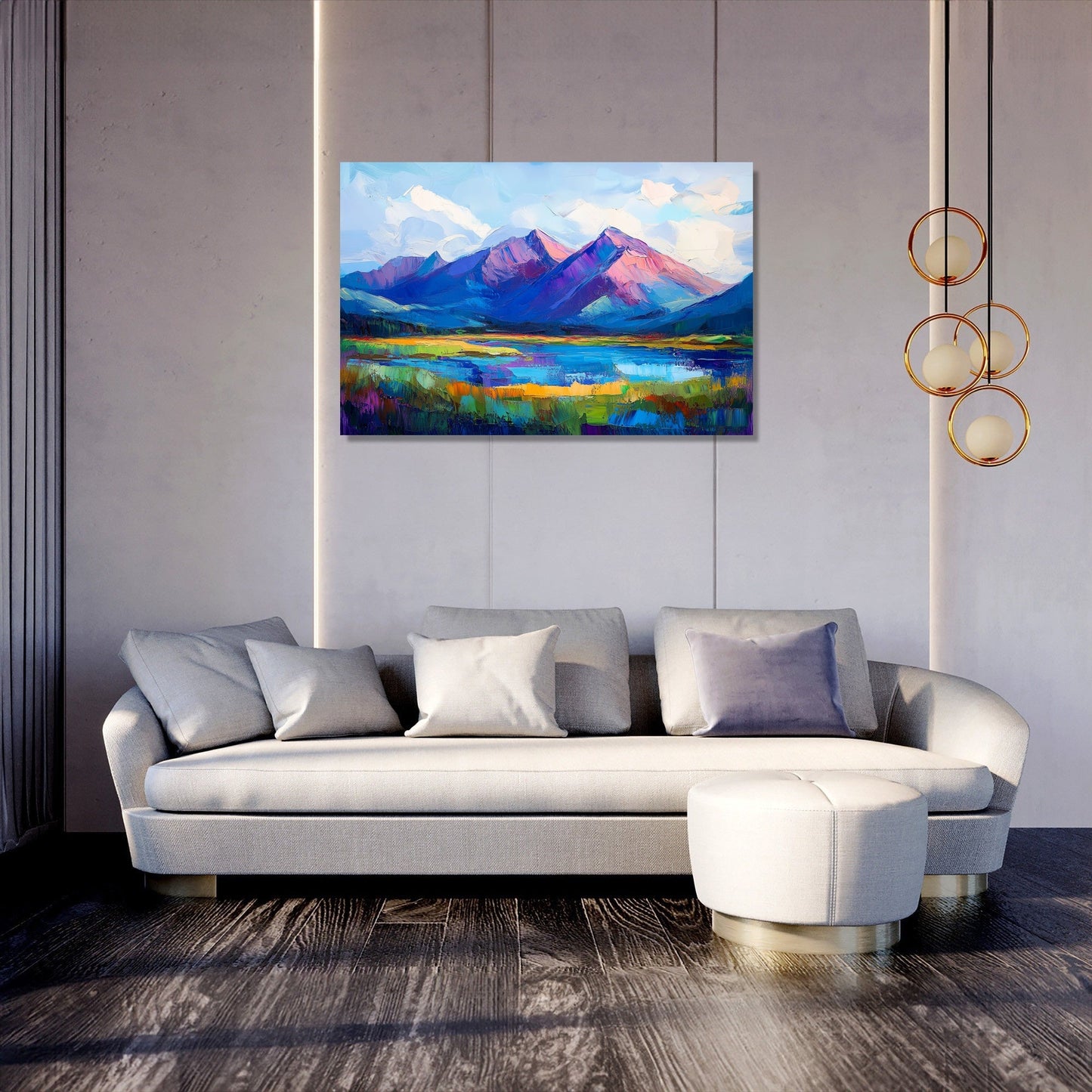 Vivid Terrain Canvas