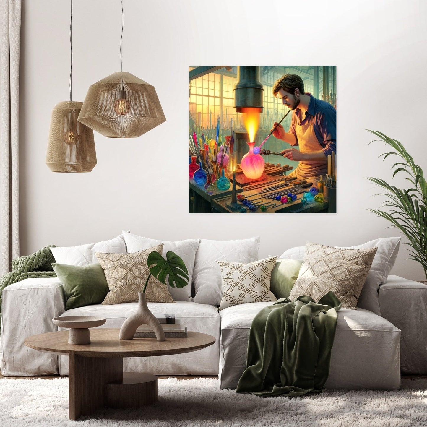 Glassblower's Artistry Canvas