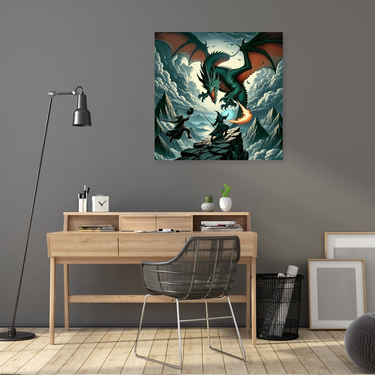 Dragon Battle Canvas