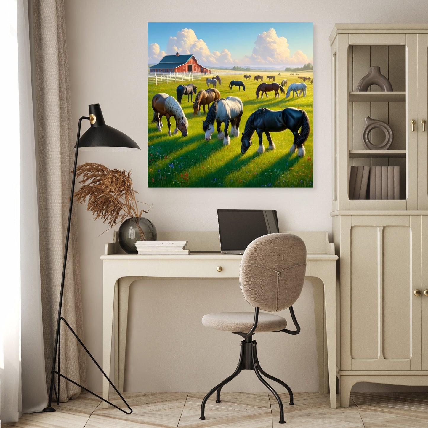 Pasture Horses Canvas