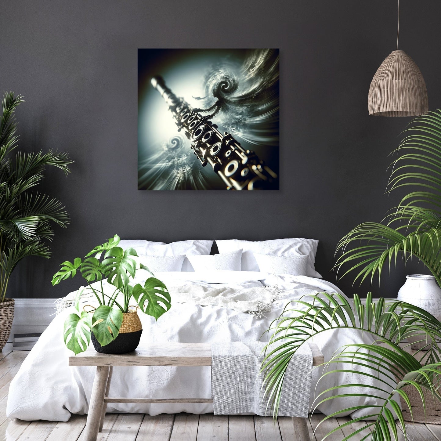 Flute's Flight Canvas