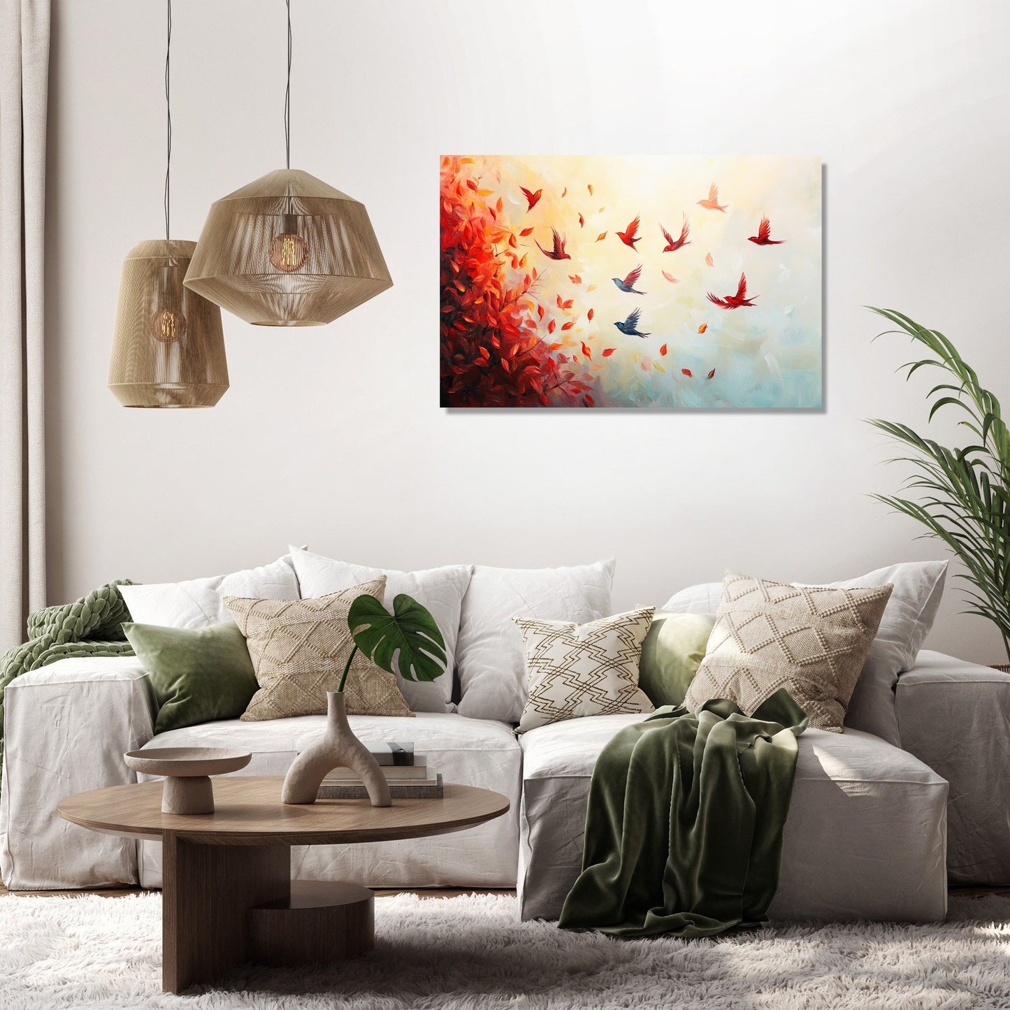 Feathered Leaf Canvas