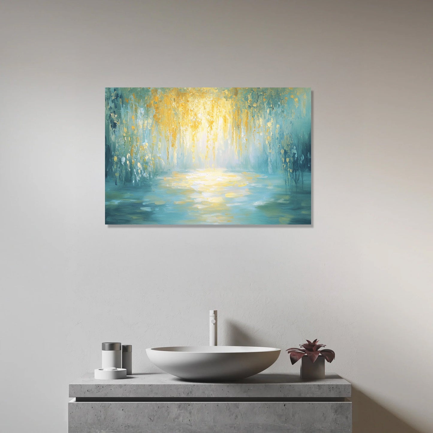Sunlit Droplets Canvas