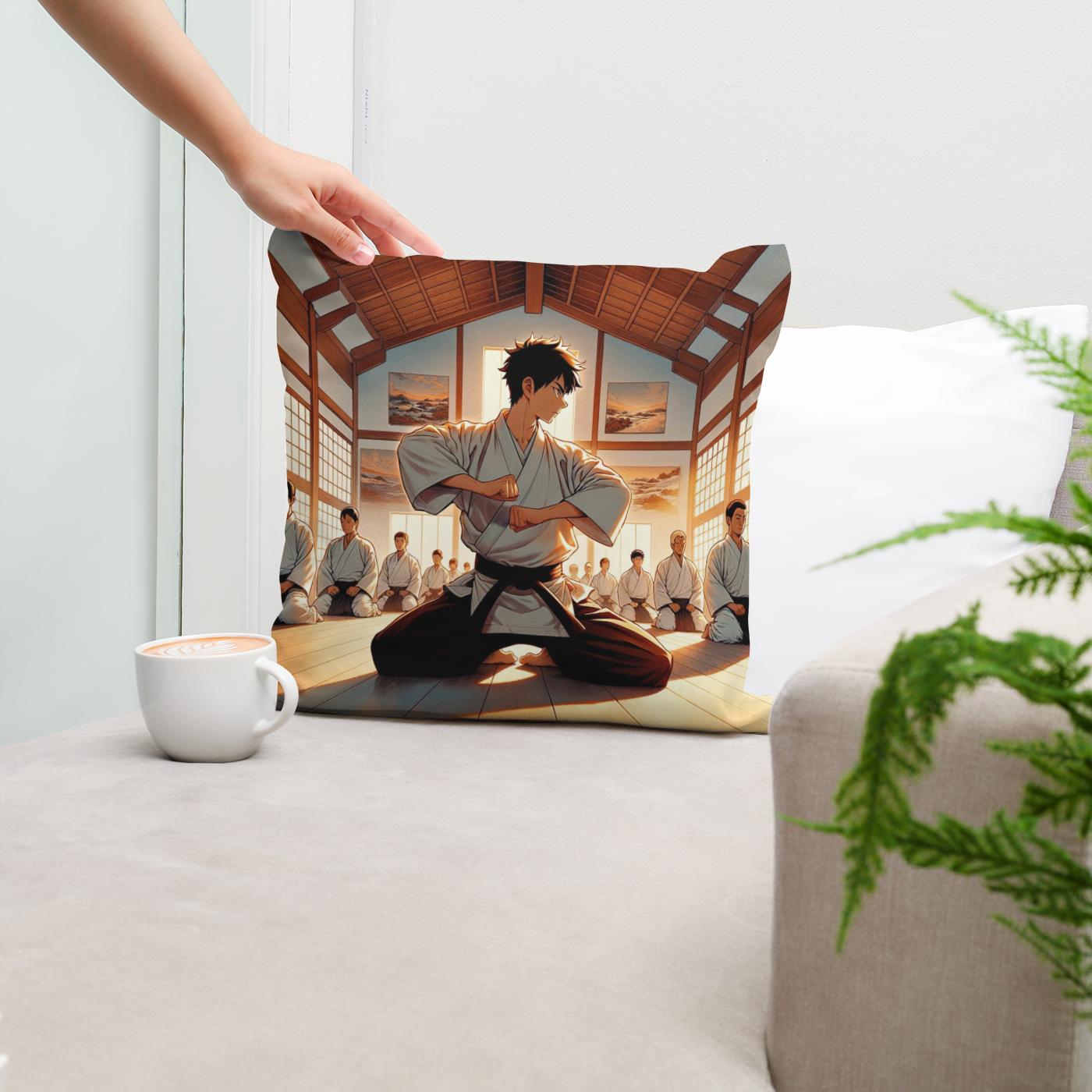 Dojo Sunset Discipline Cotton Cushion