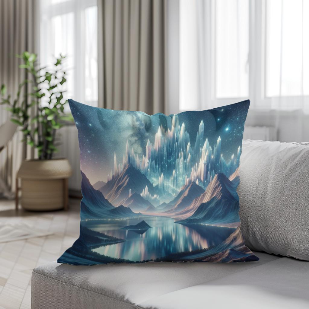 Mystic Peaks Cotton Cushion