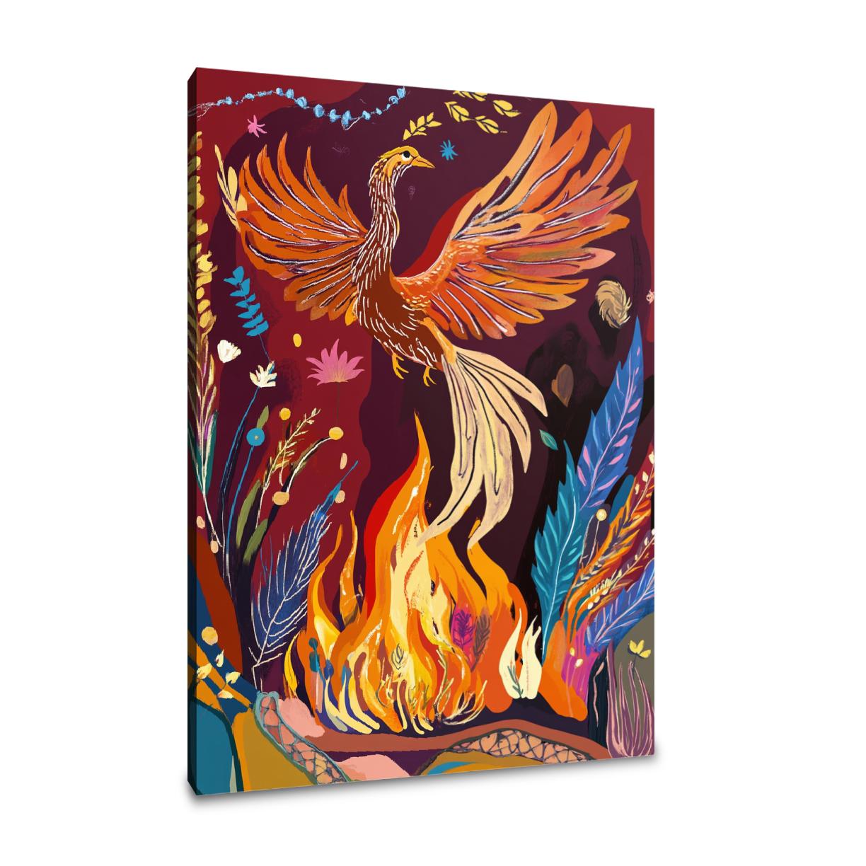 Phoenix Rebirth Celebration Canvas
