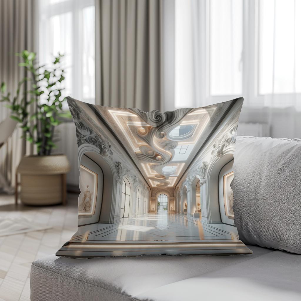 Baroque Minimalism Cotton Cushion