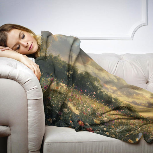 Sunset Meadow Mystique Blanket