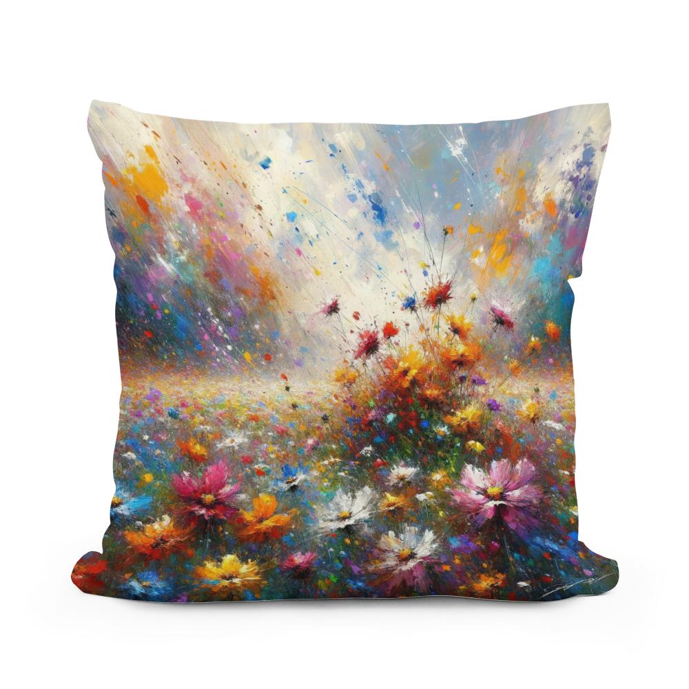 Wildflower Exuberance Cotton Cushion