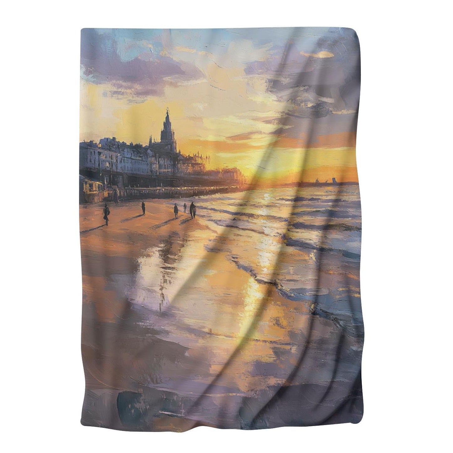 Nostalgic Aberdeen Sunset Blanket