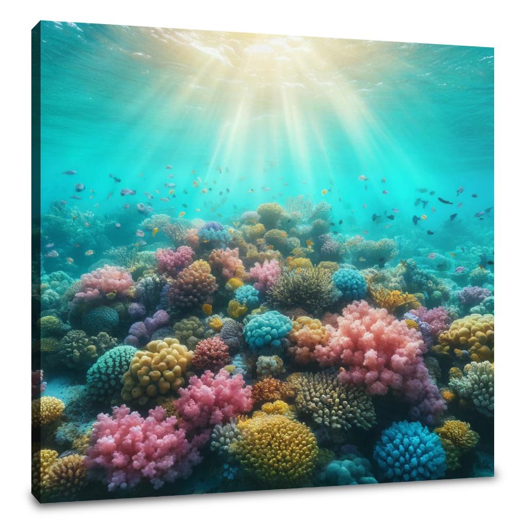 Coral Reef Serenity Canvas