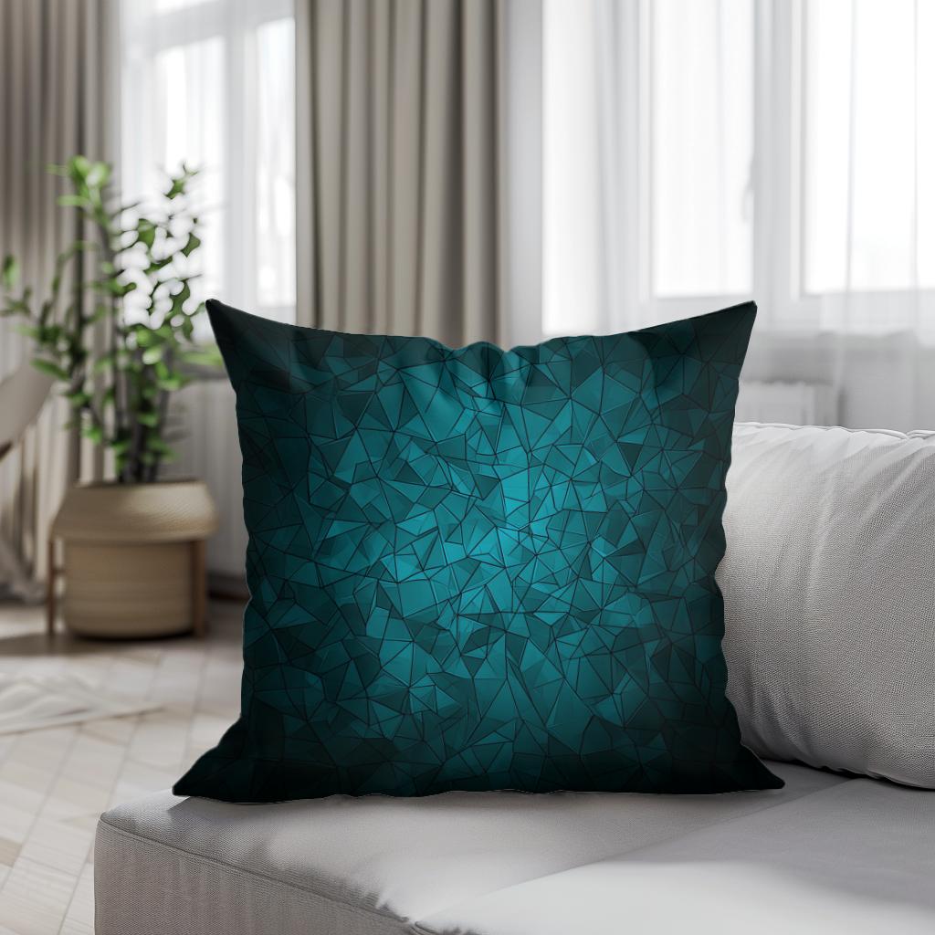 Geometric Sea Breeze Cotton Cushion