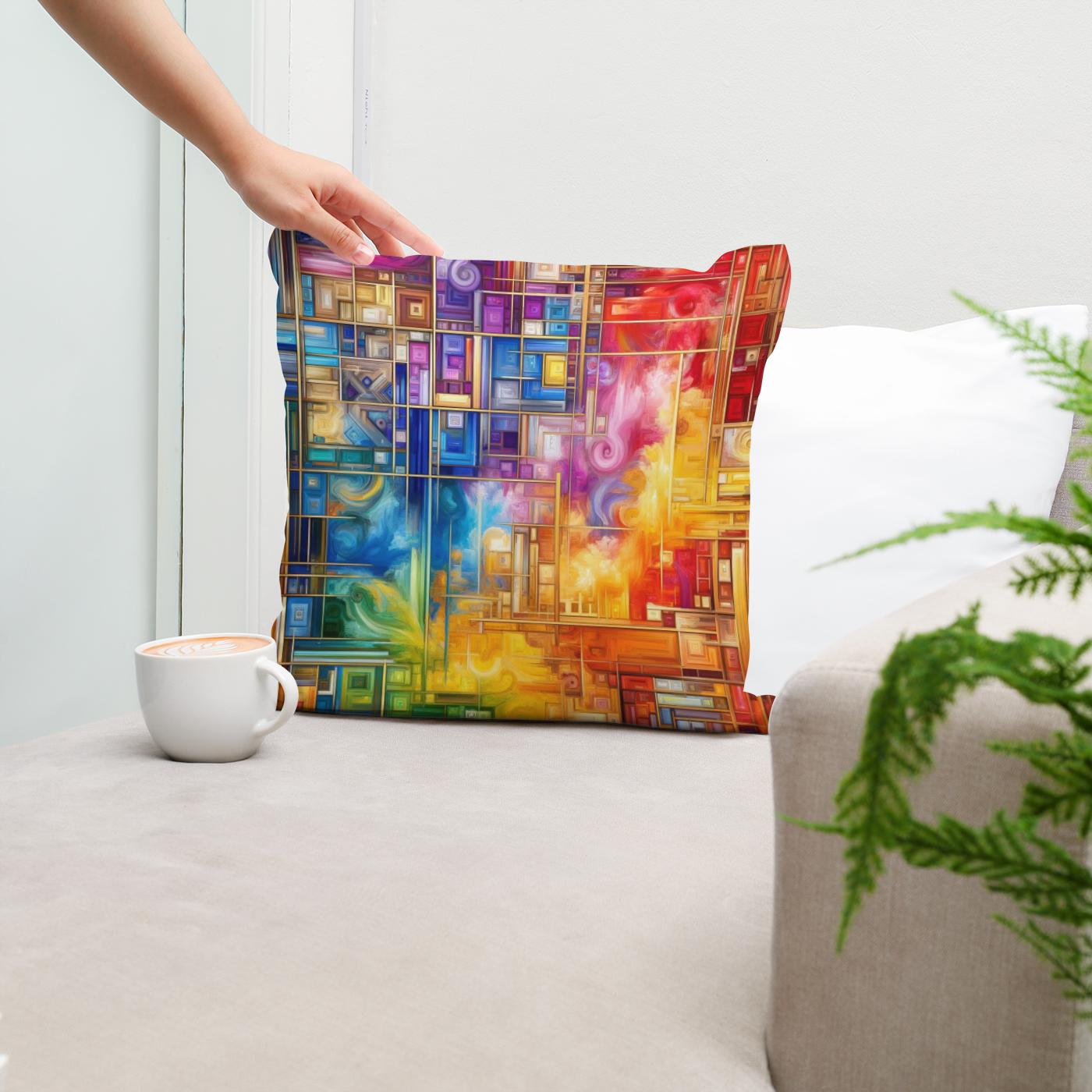 Harmony in Chaos Cotton Cushion