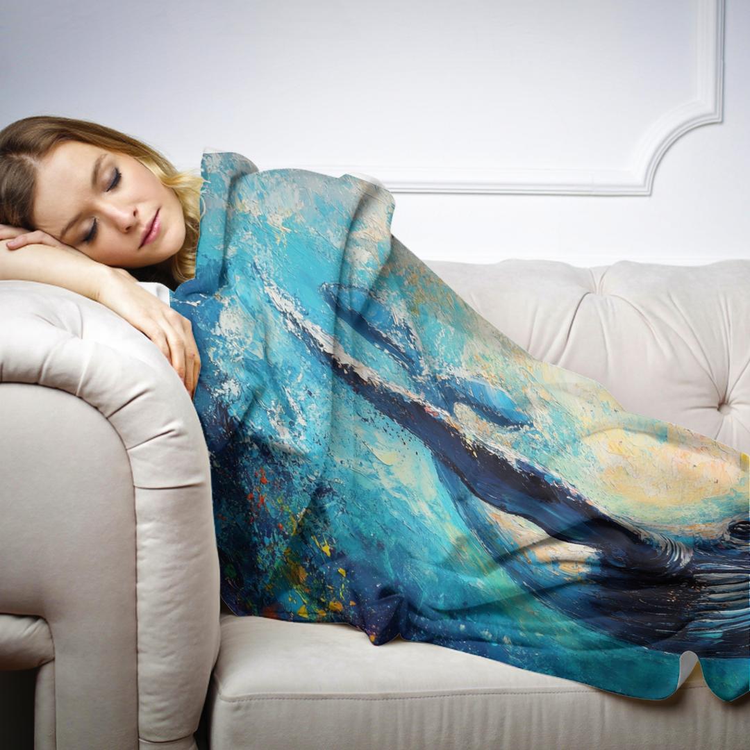 Whales and Coral Blanket