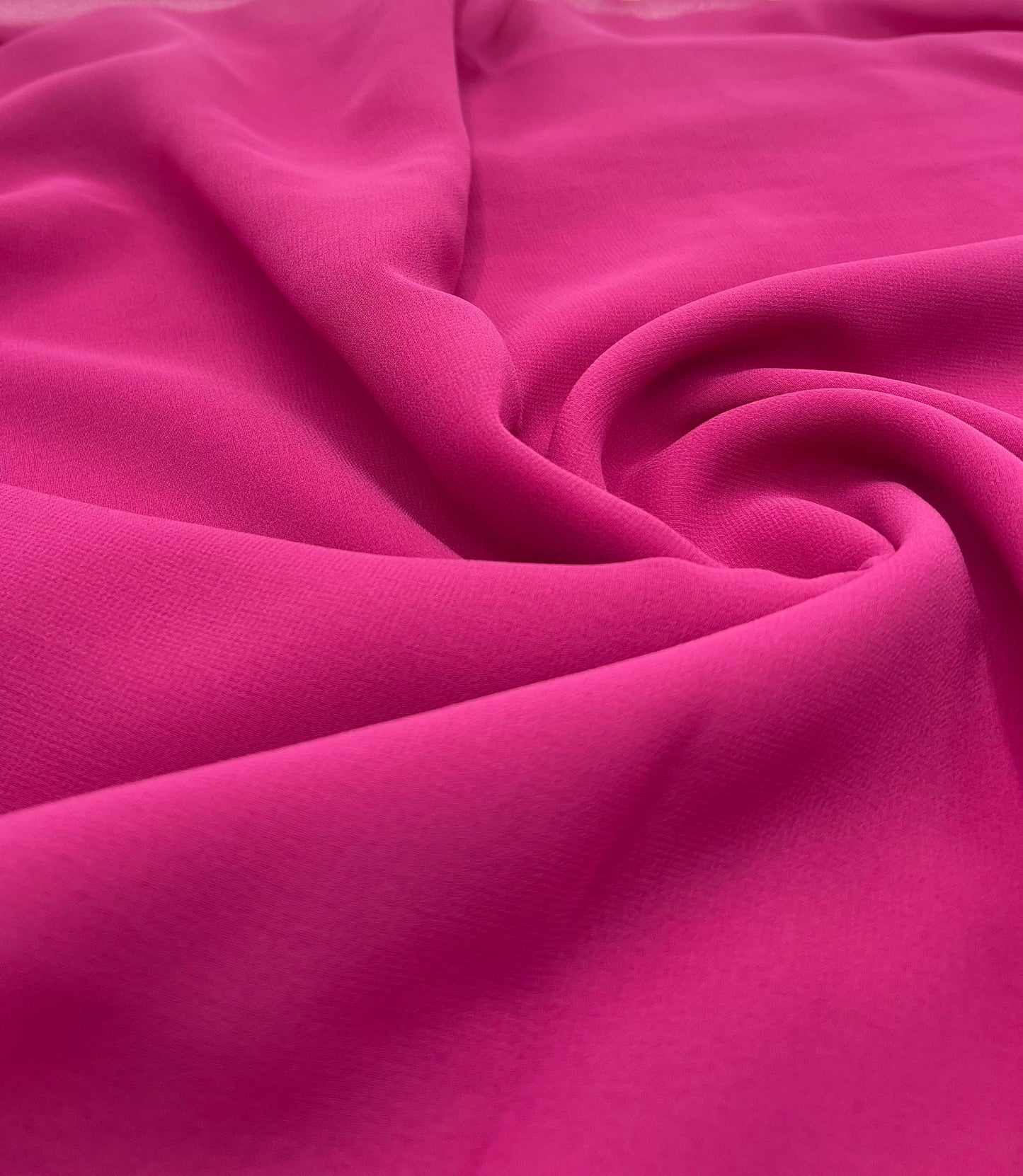 Plain Hot Pink Chiffon Sheer Dress Bridal Fabric