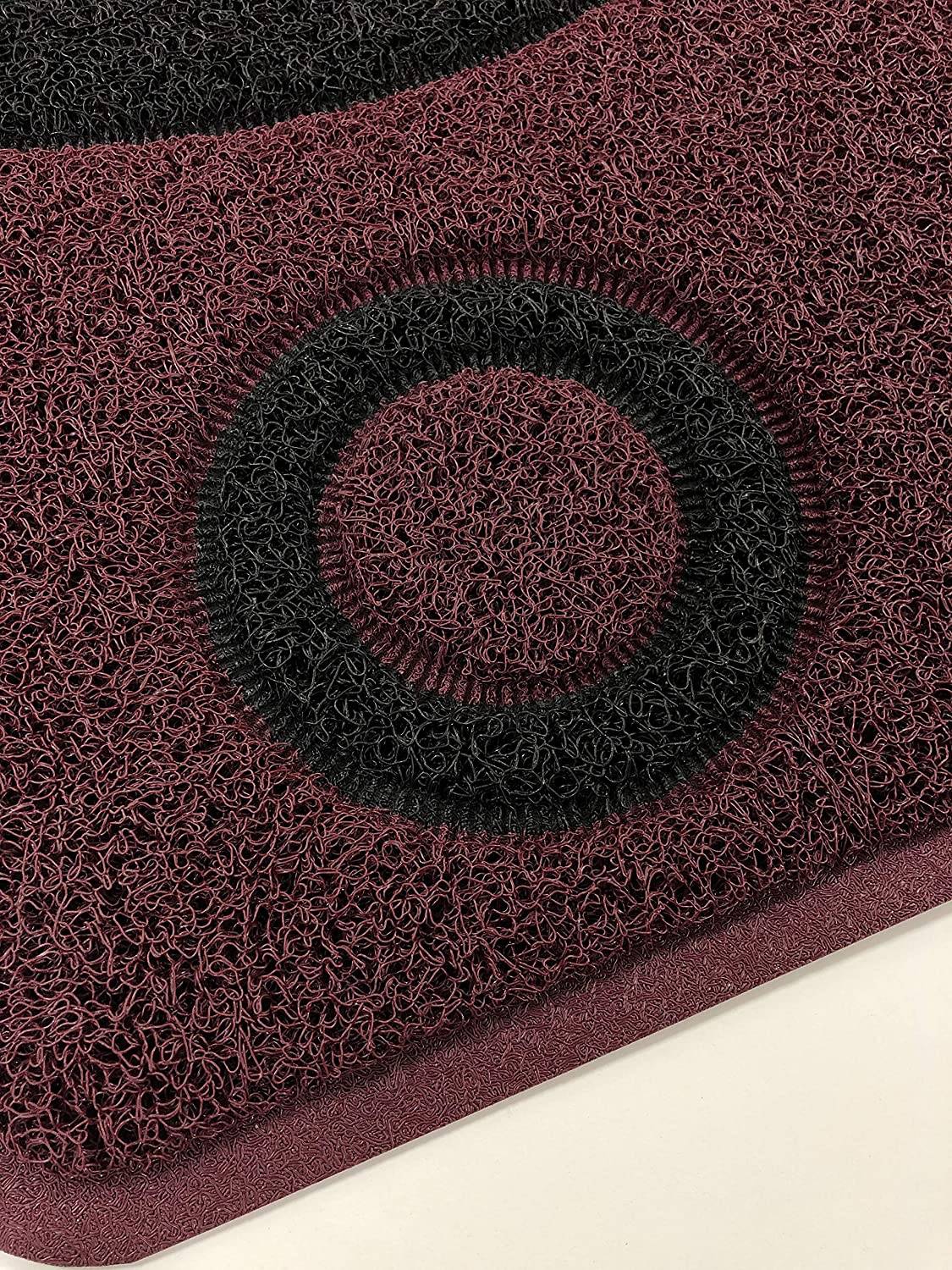 Geo Circle Spaghetti Doormat 90x60cm - Purple