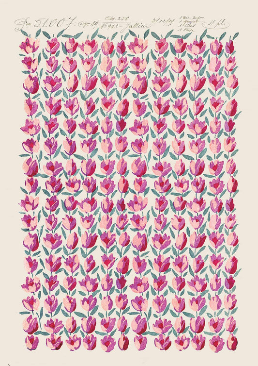 No.014 - Tulip Kisses - Vintage Archive Poster Prints
