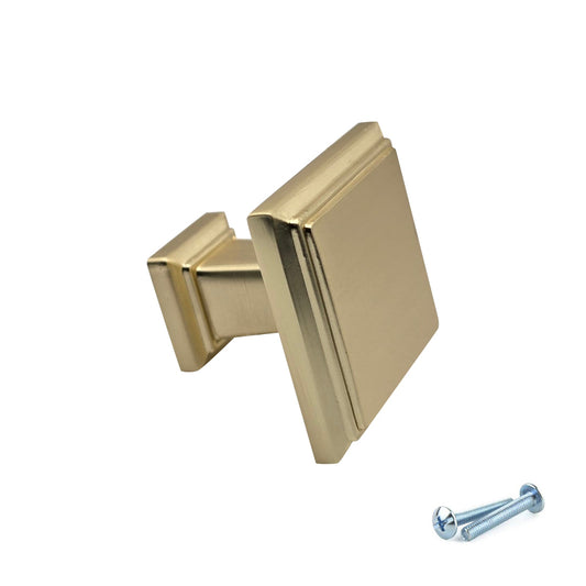 M4TEC Brushed Brass Knob Handle – VH9 Series